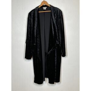 Lacy After Noon Velvet Cardigan L Black Cameo Whimsigoth Fairy Grunge Boho